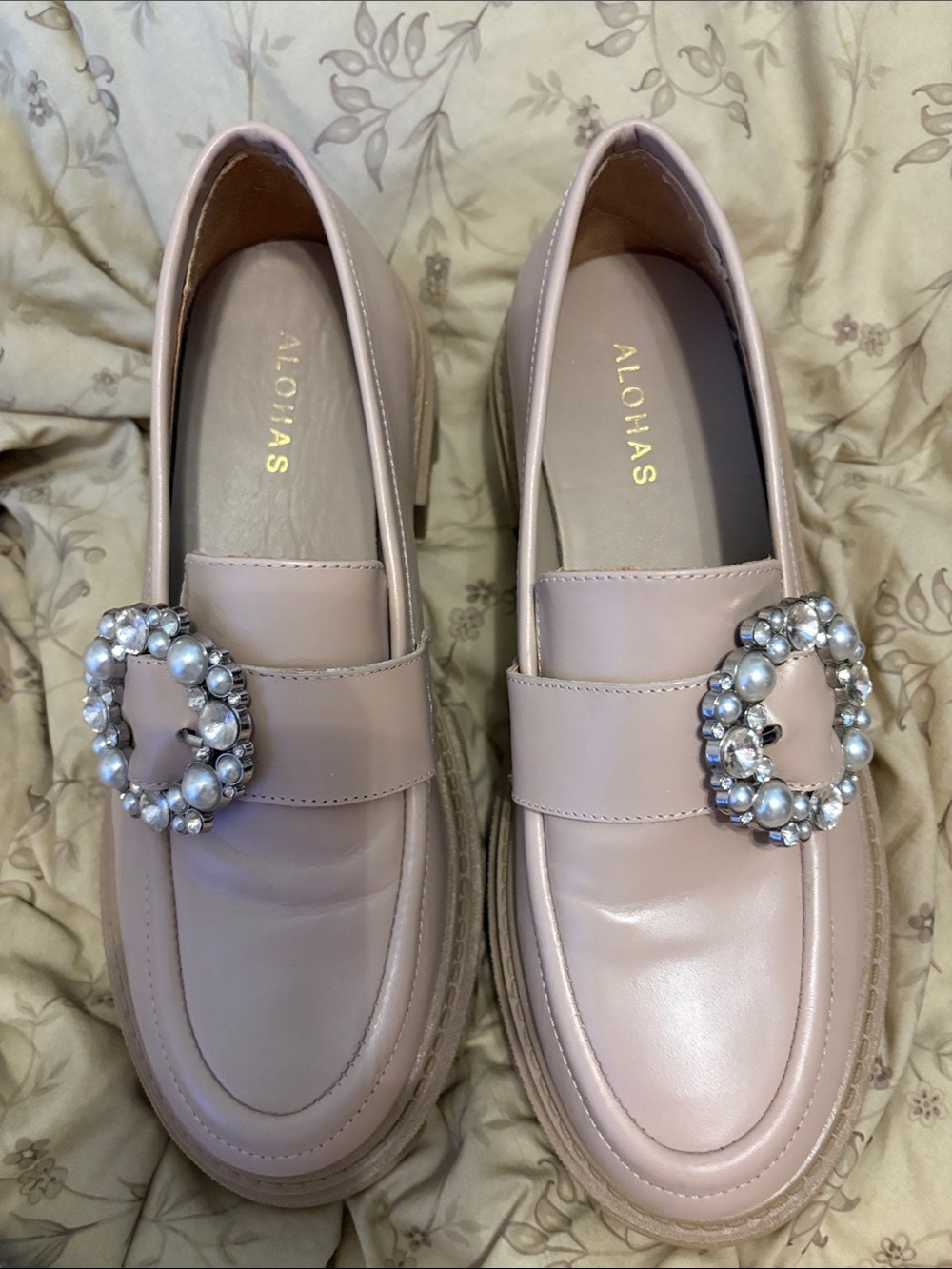 ALOHAS Trailblazer Crystal Platform Loafers